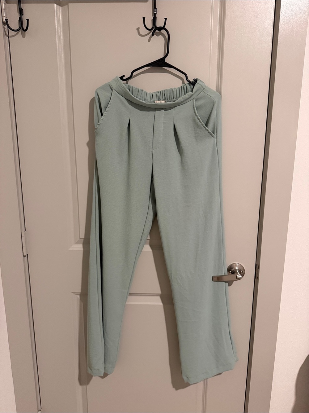 Altar'd State Sage Green Wide-Leg Pull-On Pants